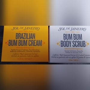 Sol de Janrio duo Bum Bum Body Scub 7.8 & Bum Bum Cream 8.1 - $90 retail